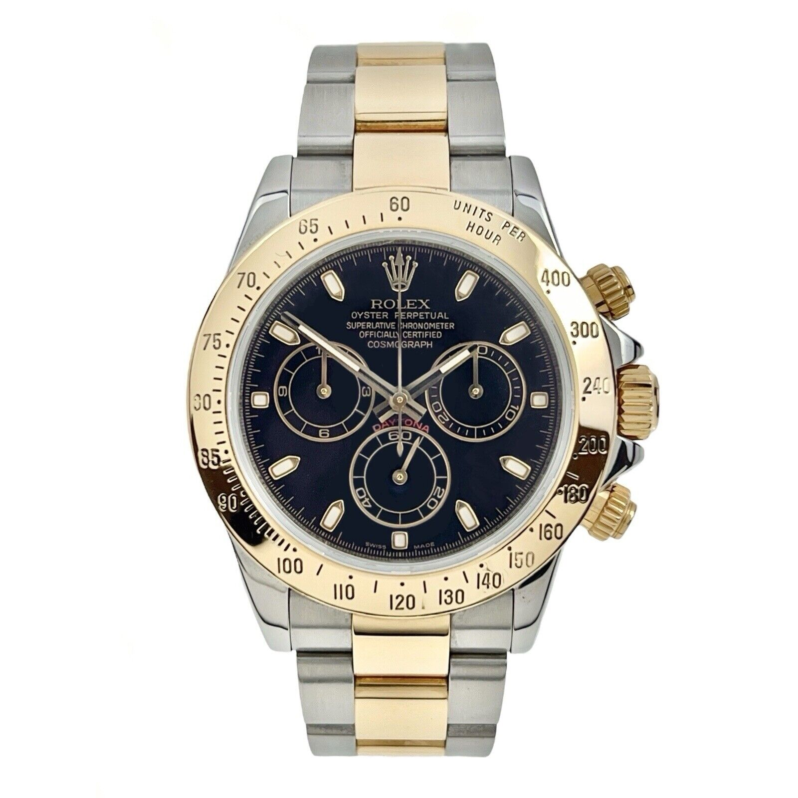 Rolex Daytona Steel & Gold 40mm Automatic Men’s Watch 116523 Black Dial - B/P