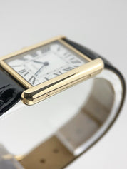 Cartier Tank Solo 18k Yellow Gold and Steel 27mm Quartz Men's Watch 3167