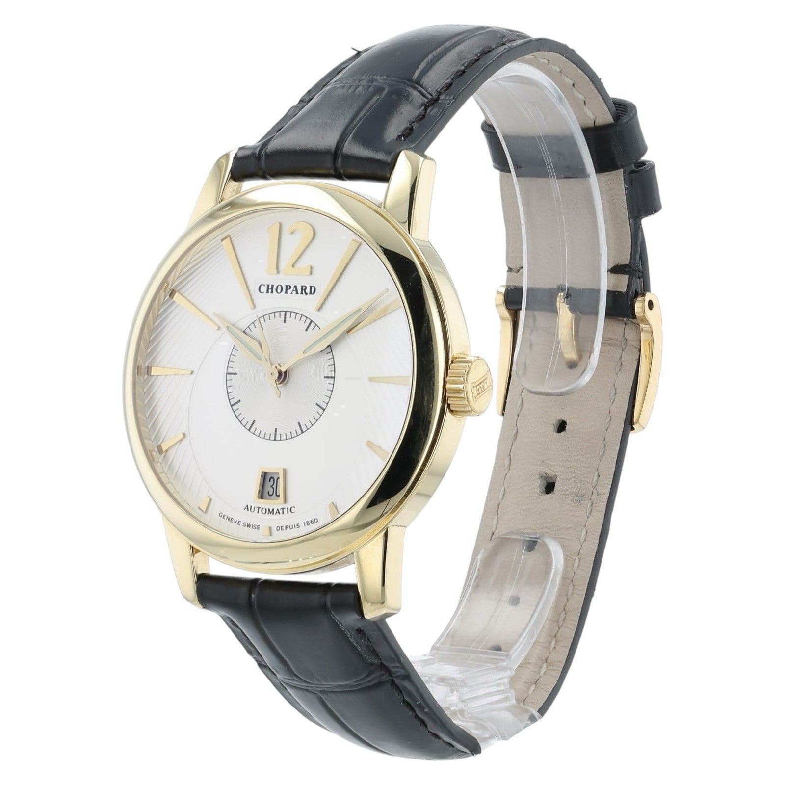Chopard L.U.C. Silver Dial 18k Yellow Gold 39mm Automatic Movement Men’s 161880
