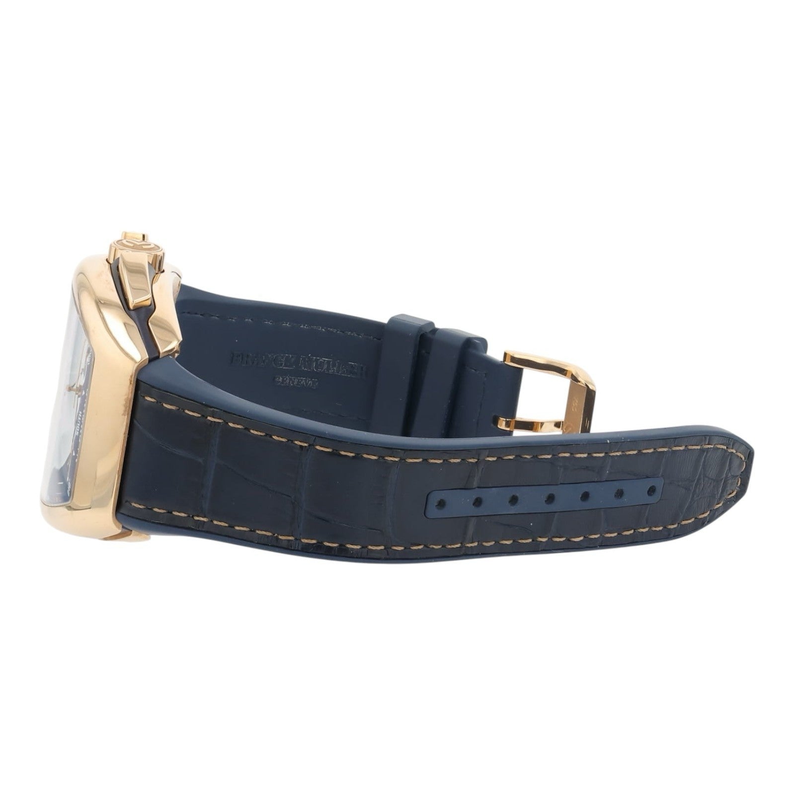 Franck Muller Vanguard Yachting 18k Rose Gold Blue Dial 45mm Automatic Watch