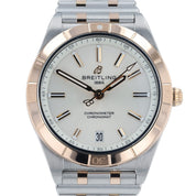 Breitling Chronomat White Dial Steel & Rose Gold 36mm Automatic Watch U10380