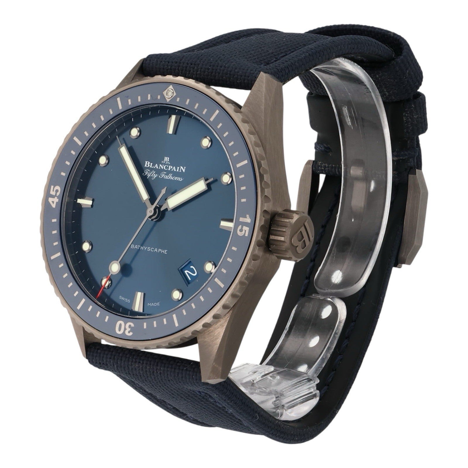 Blancpain Fifty Fathoms Ceramic Blue Dial 43.6mm Automatic Men’s 5000-0240-052A