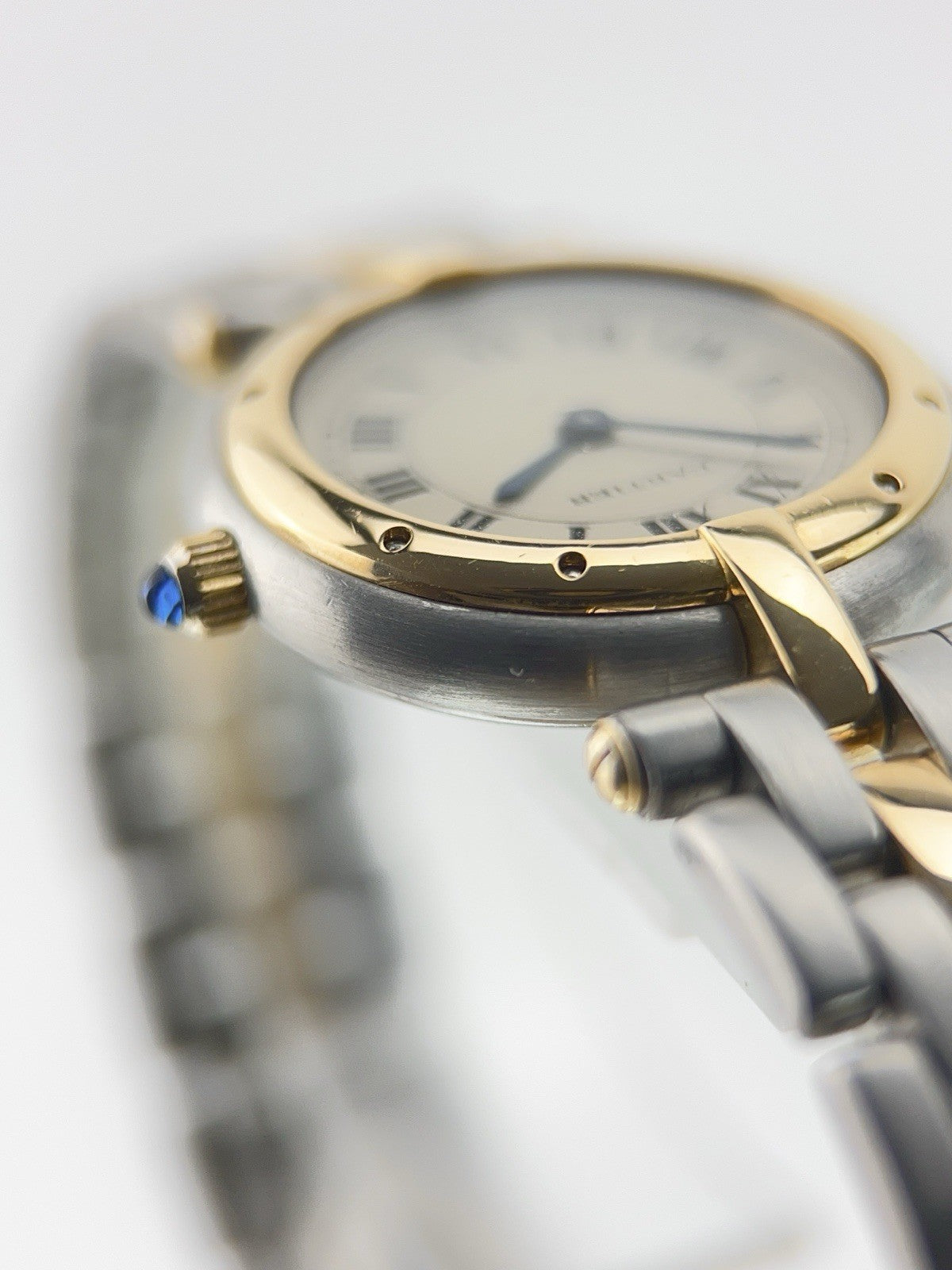 Cartier Panthere Vendome Gold & Steel Silver Dial 23.5mm Quartz Womens 1057920