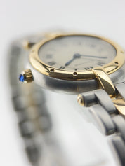 Cartier Panthere Vendome Gold & Steel Silver Dial 23.5mm Quartz Womens 1057920