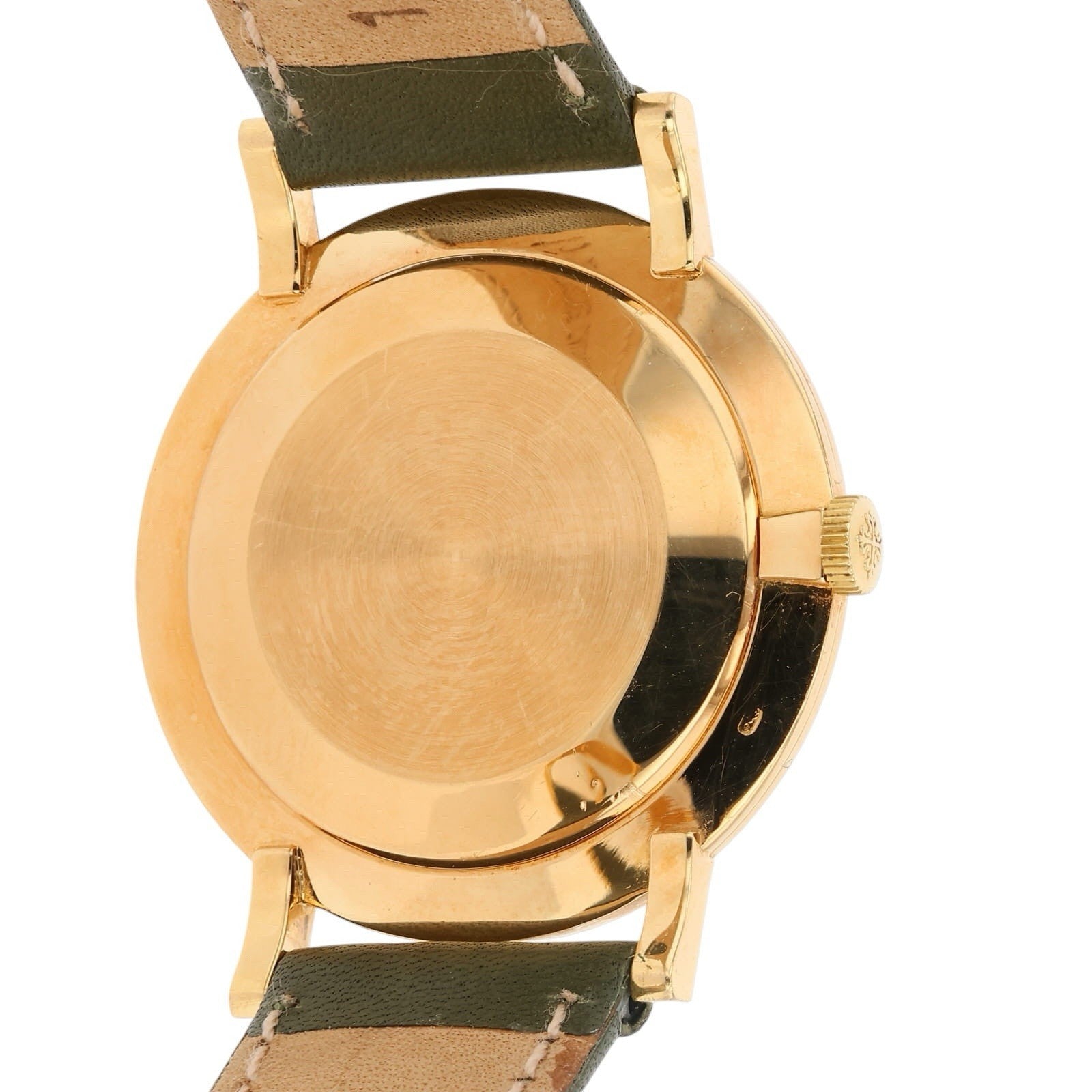 Patek Philippe Calatrava 18k Gold Champagne Linen Dial 33mm Manual Wind 2573