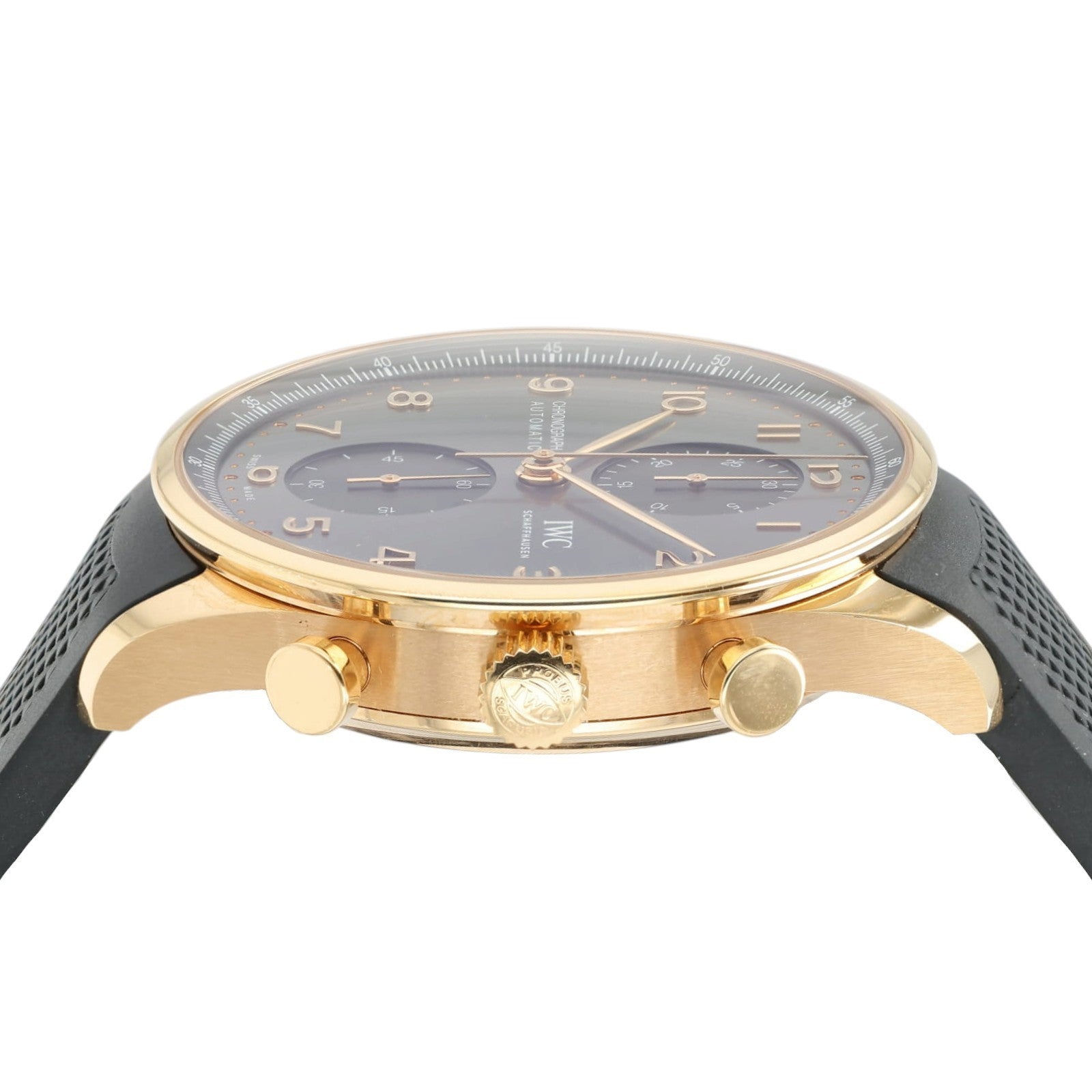 IWC Portugieser Chrono Gray Dial 18k Rose Gold 41mm Auto Men's Watch IW371610