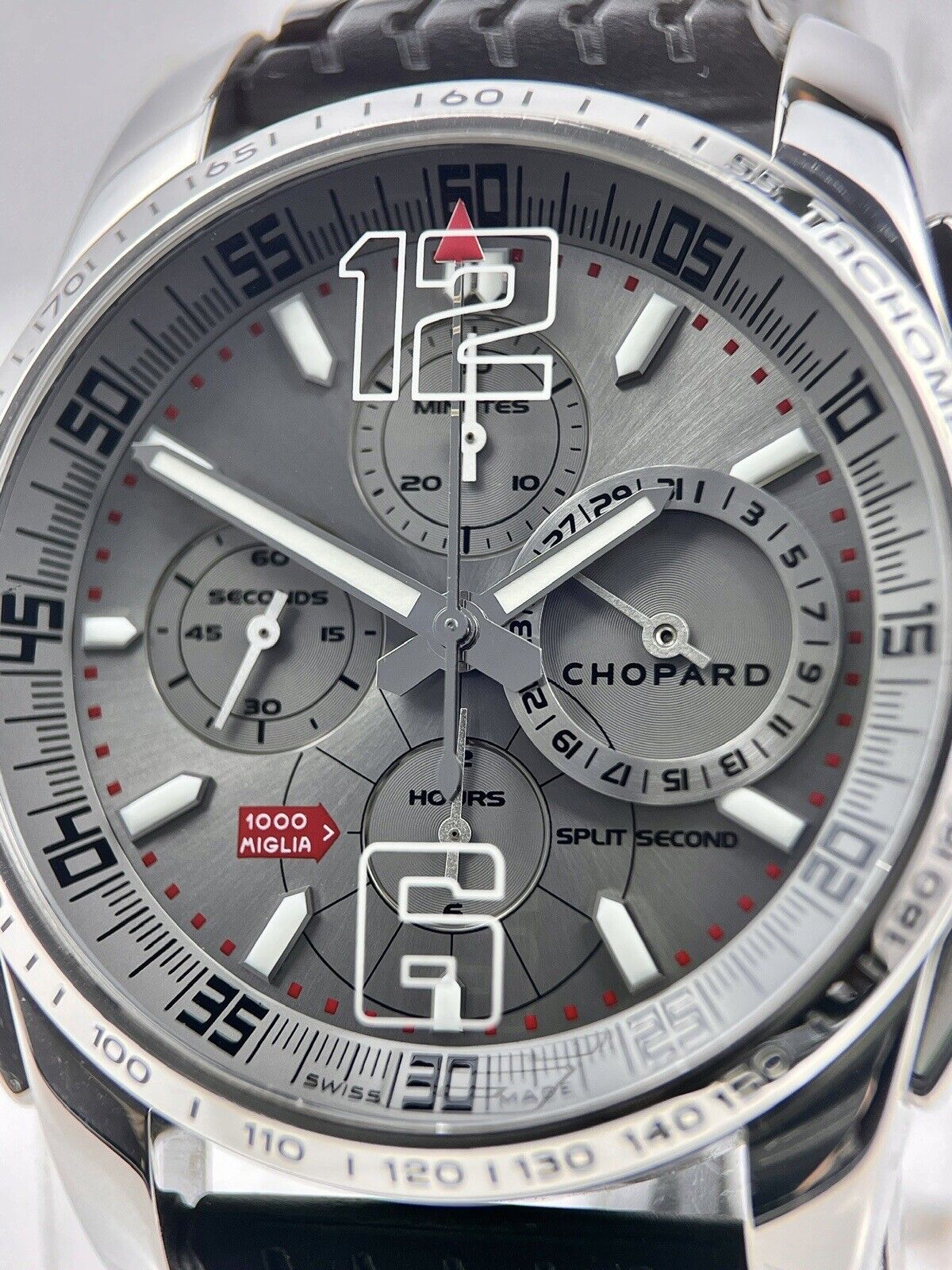 Chopard Mille Miglia GT XL Chrono Steel Automatic 44mm Watch 16/8513 W/ B & P