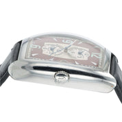 Franck Muller Master Banker Steel Maroon Dial 36mm Automatic Watch 7880 MB HV