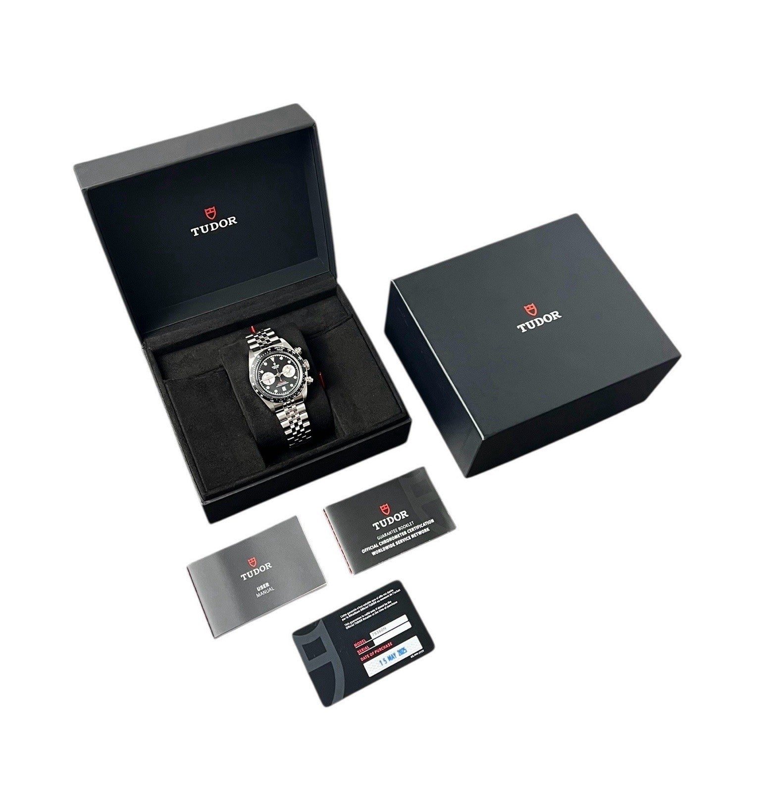 Tudor Black Bay Chrono Stainless Steel Black Dial 41mm Automatic Mens 79360