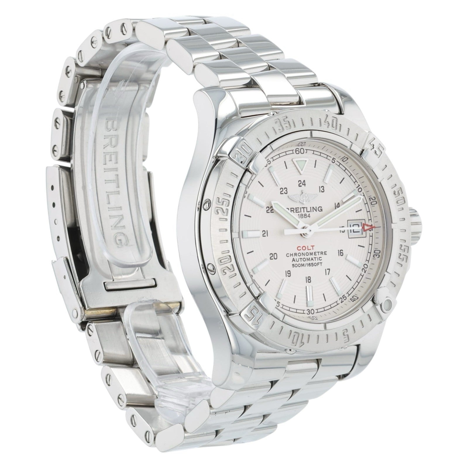 Breitling Colt Silver Dial Stainless Steel 41mm Automatic Men’s Watch A17380