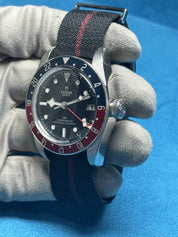 TUDOR Black Bay Pepsi GMT M79830RB-0003 On Fabric Strap Automatic Men’s Watch