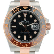 Rolex GMT-Master II Rose Gold & Steel Black Dial 40mm Automatic Men’s 126711CHNR