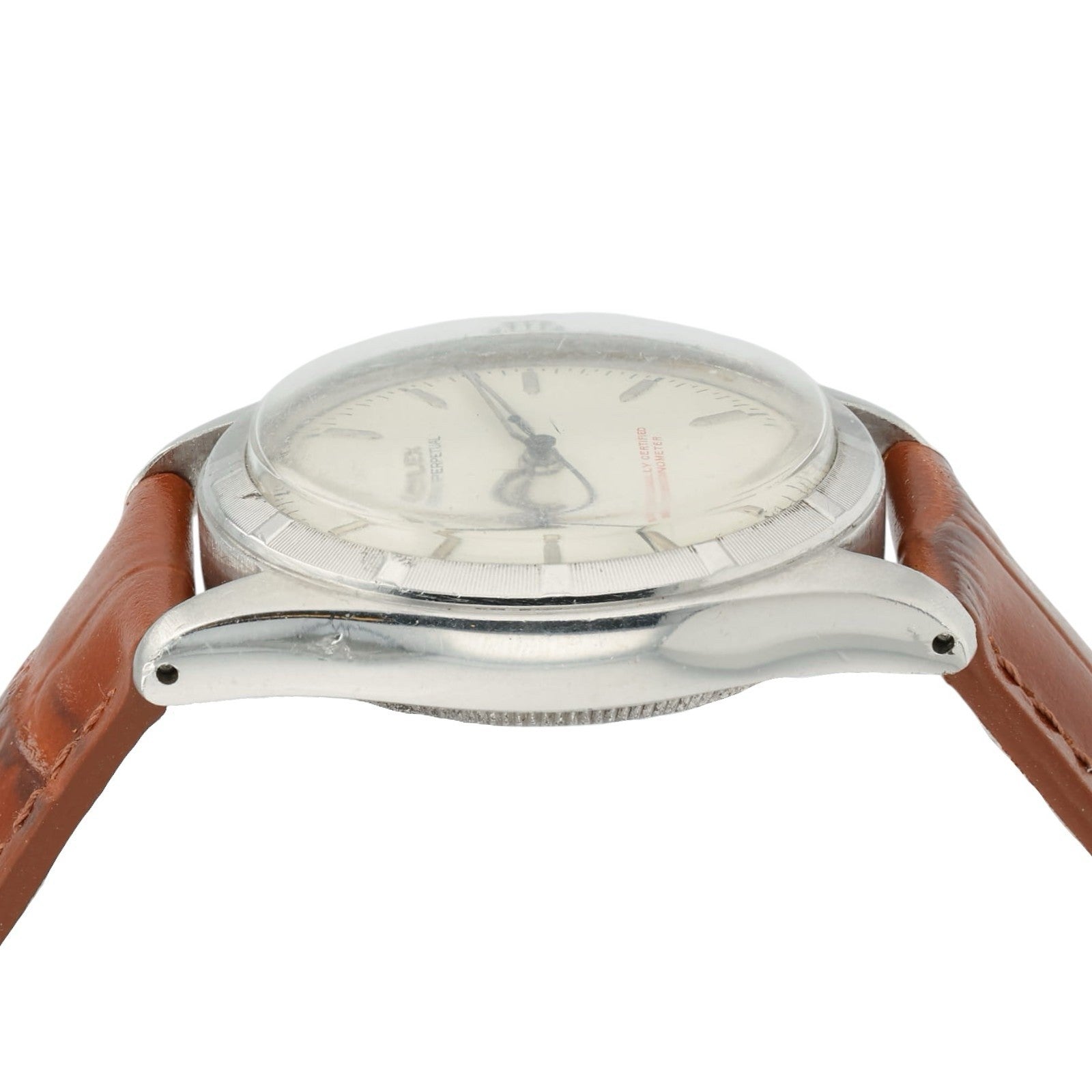 Rolex Oyster Perpetual Silver Dial Steel 34mm Automatic Men’s Watch 6107