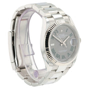 Rolex Datejust Wimbledon Dial Steel 36mm Automatic Swiss Made Mens Watch 126234