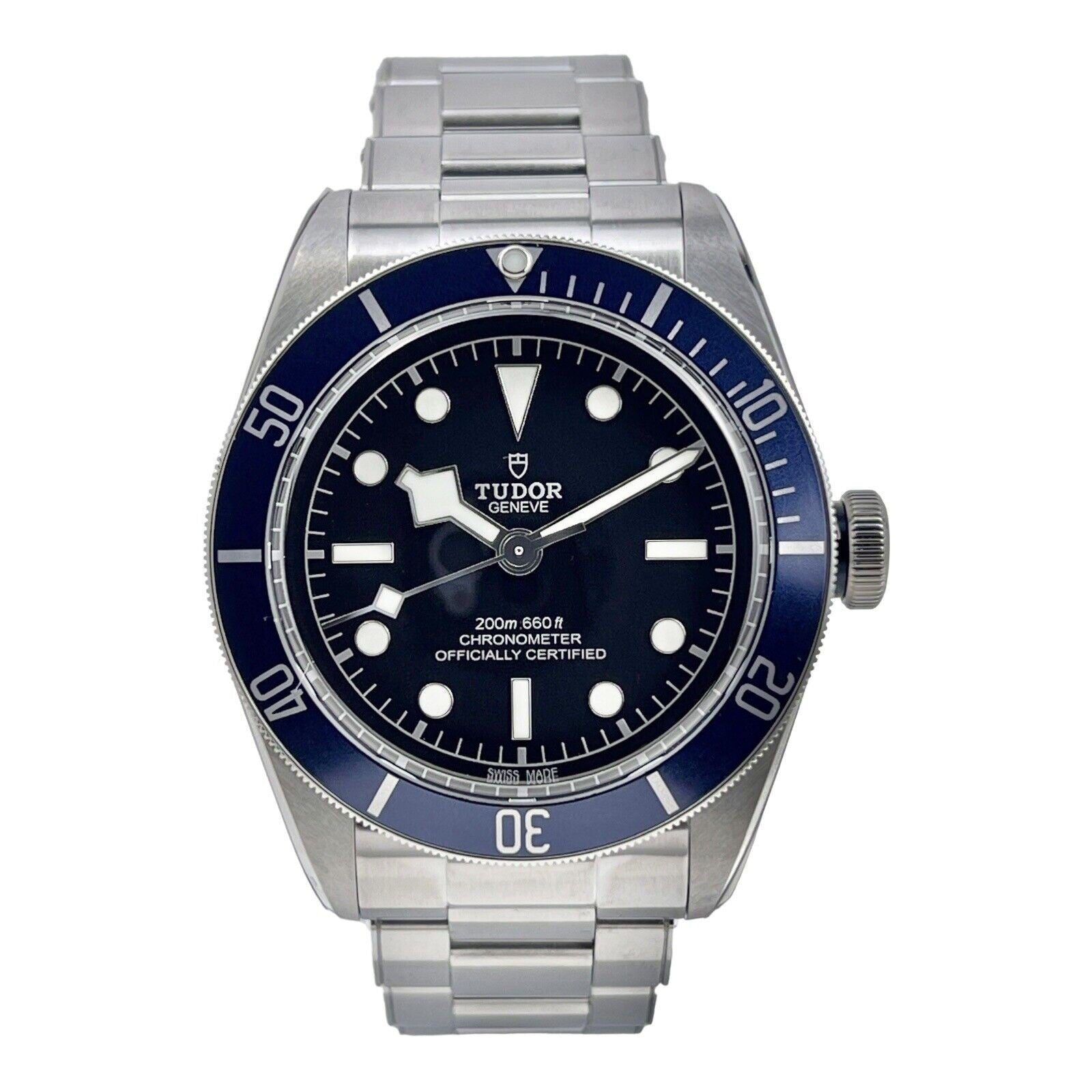 2021 Tudor Black Bay Blue Stainless Steel Men's Watch 79230B - Box & Papers