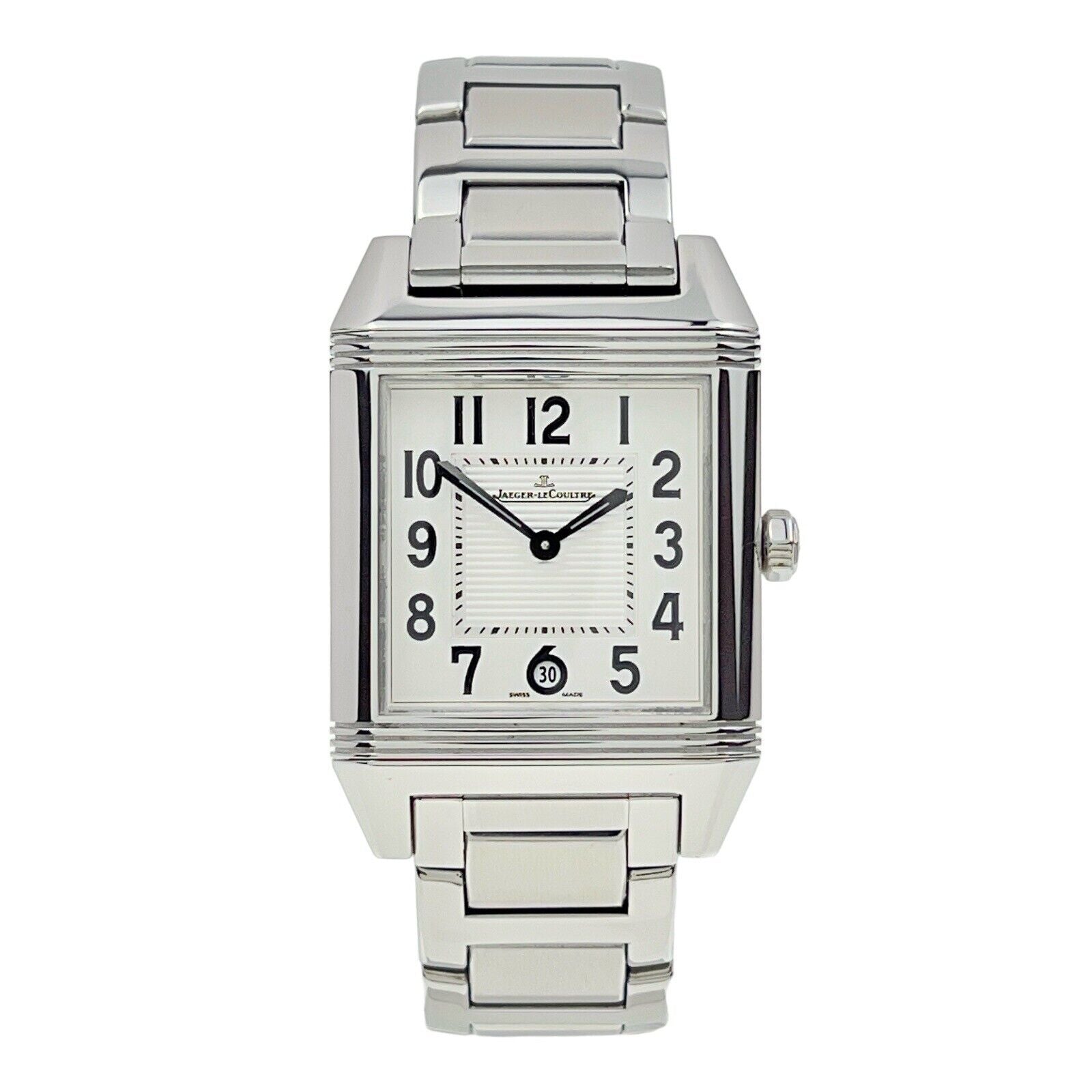 Jaeger LeCoultre Reverso Squadra Steel White Automatic Unisex Watch Q7048120