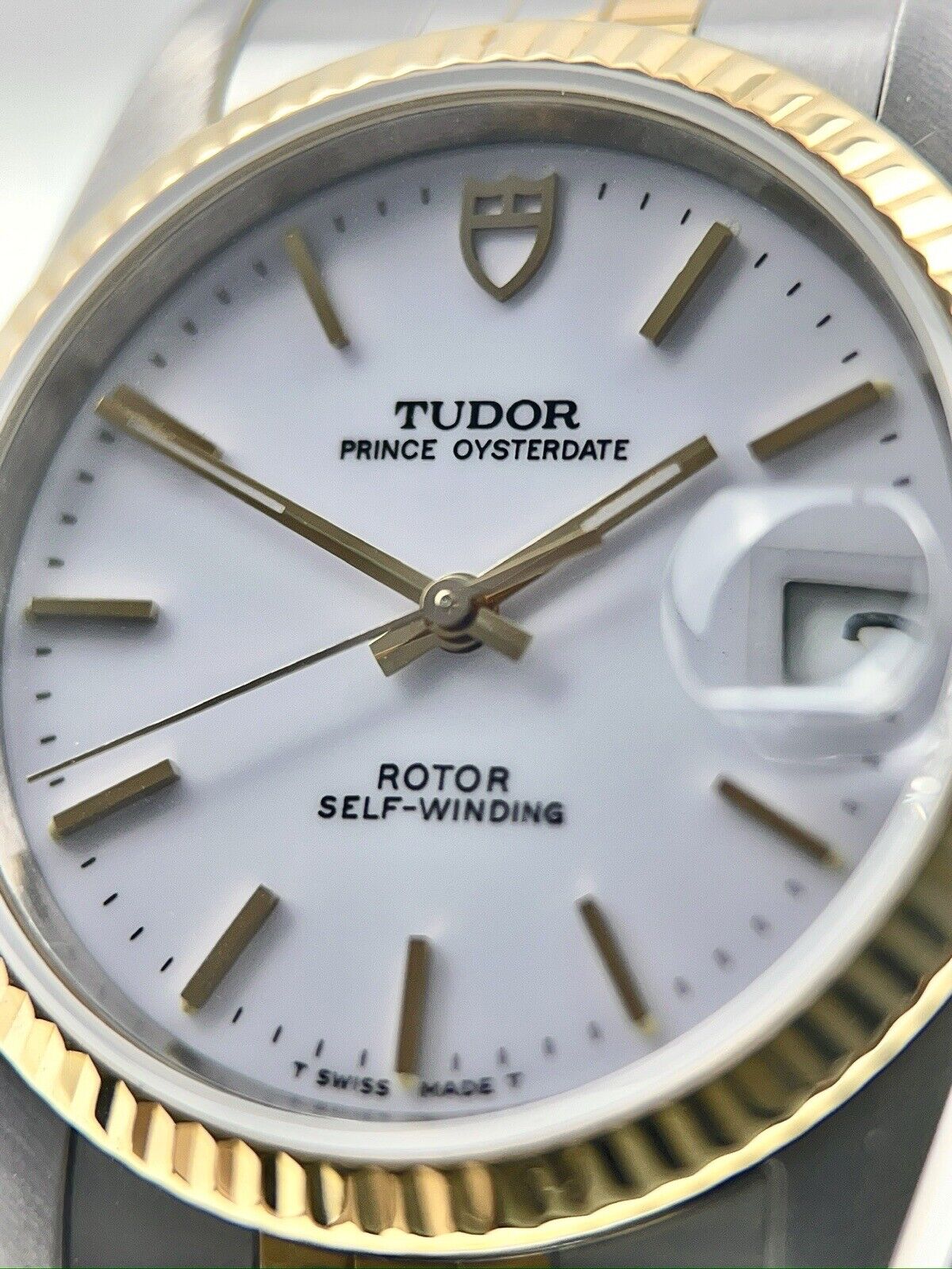 Tudor Prince Date Stainless Steel & Gold 34mm Automatic Men’s Watch 74033