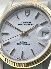 Tudor Prince Date Stainless Steel & Gold 34mm Automatic Men’s Watch 74033