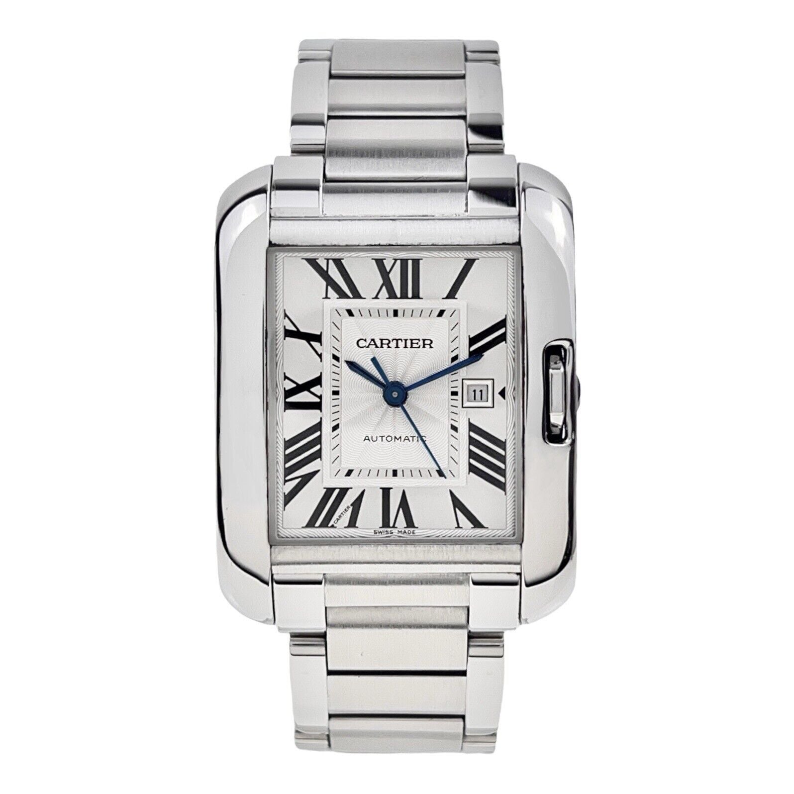 Cartier Anglaise Stainless Steel White 30mm Automatic Unisex Watch W5310009