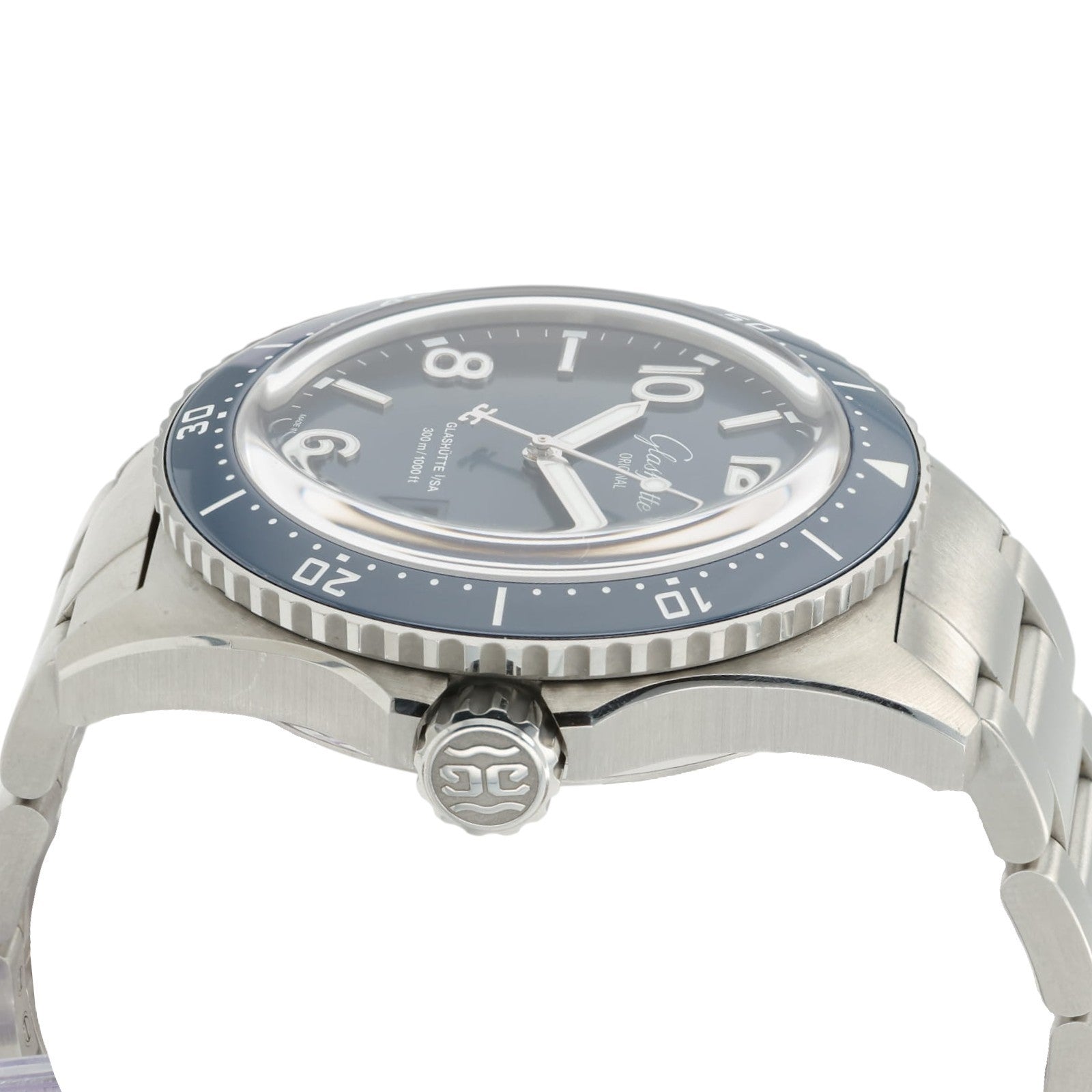 Glashutte SeaQ Blue Dial Stainless Steel 43mm Automatic Mens 1-36-13-02-81-70