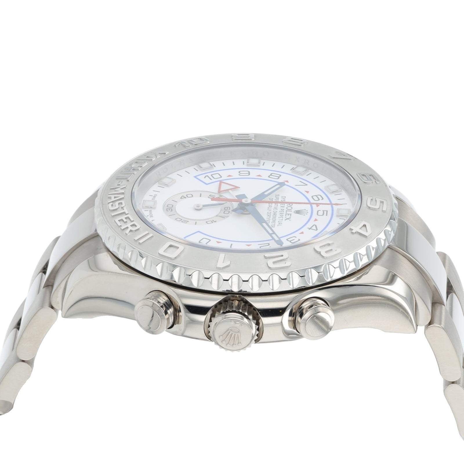 Rolex Yacht-Master II White Dial 18k White Gold 44mm Automatic Mens Watch 116689