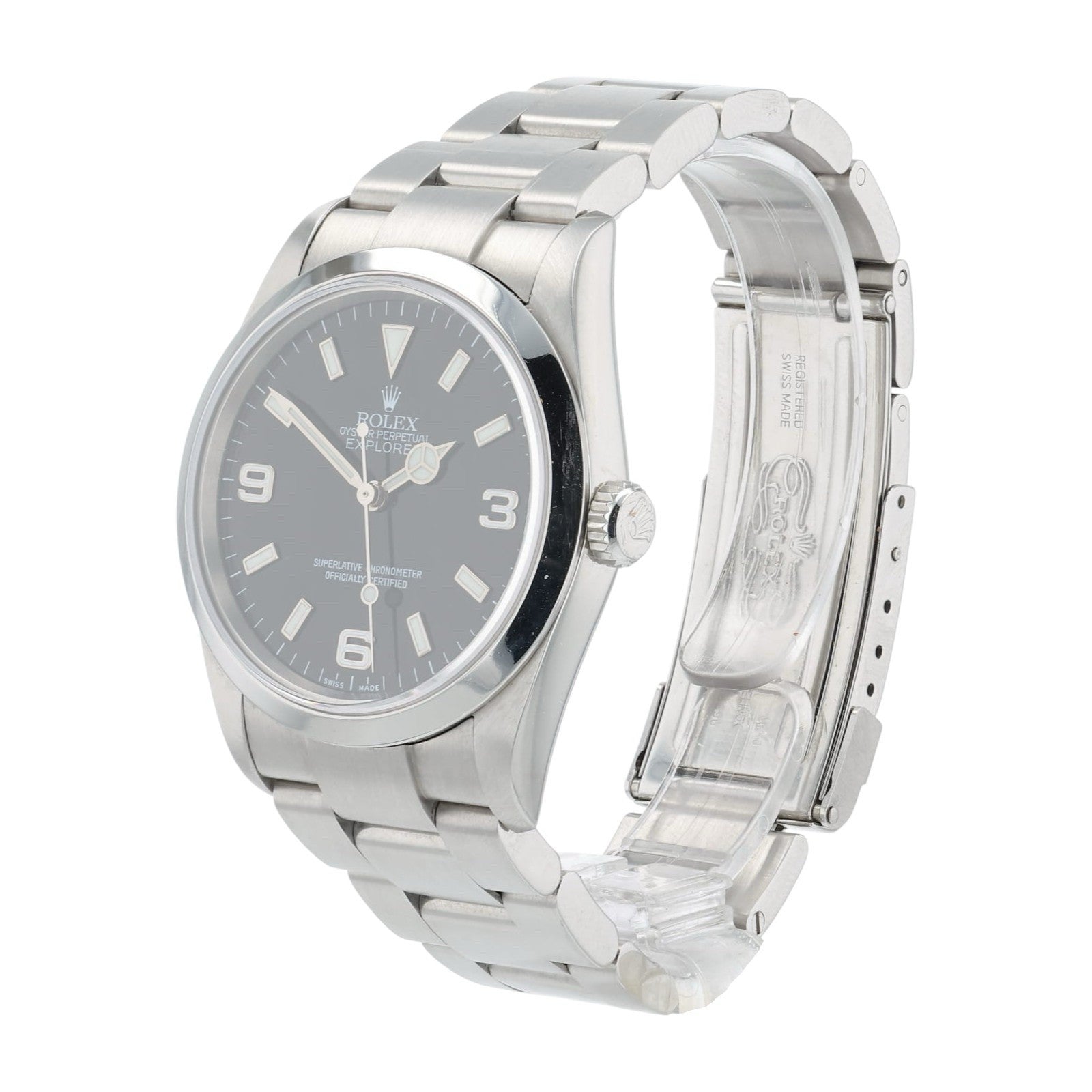 Rolex Explorer Stainless Steel Black Dial 36mm Automatic Men’s Watch 114270