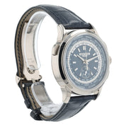 Patek Philippe World Time Blue Dial 18k White Gold 39.5mm Automatic Men’s 5930G