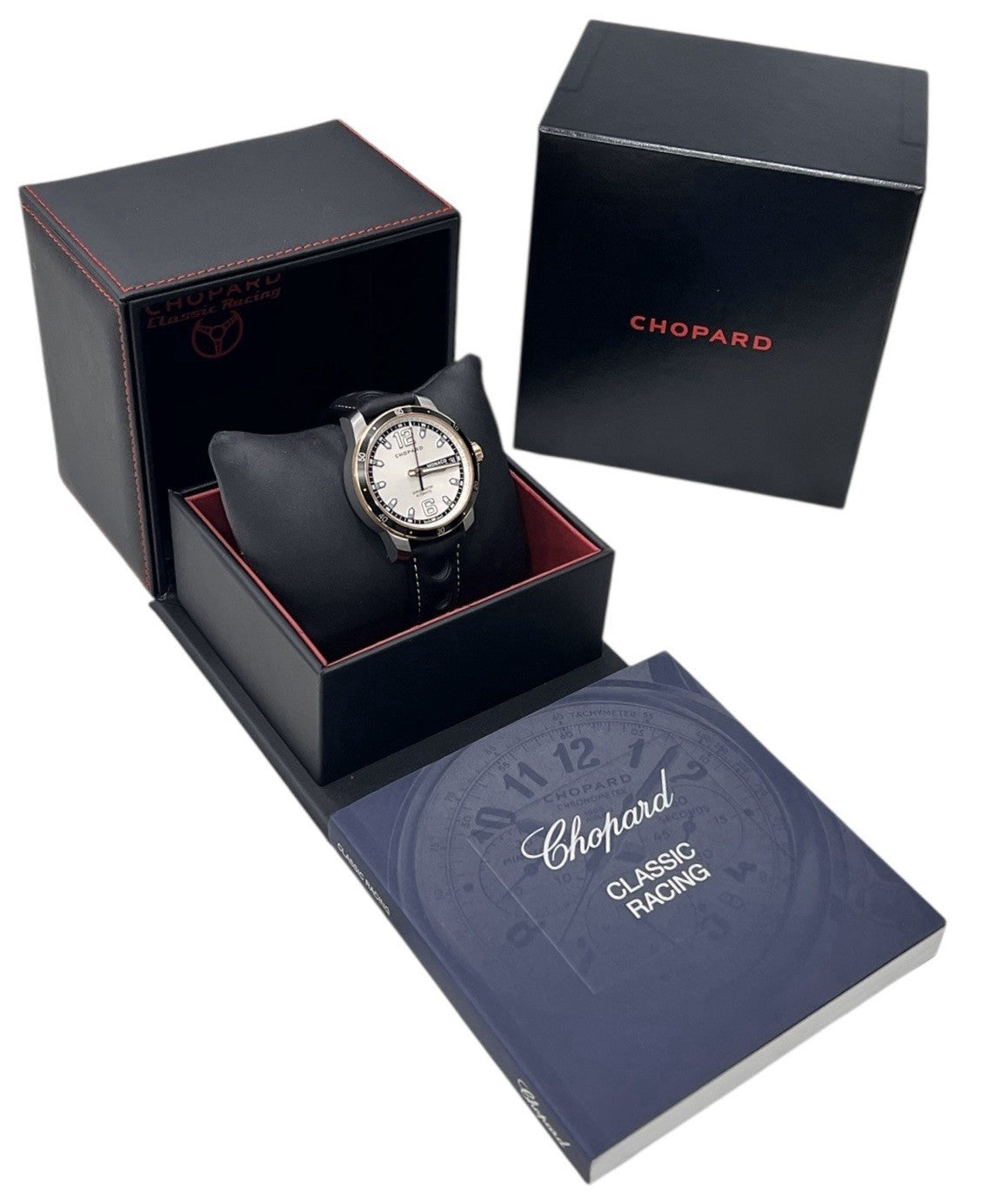 Chopard Grand Prix Titanium 18k Rose Gold Grey Dial 44mm Auto Watch 168568-9001