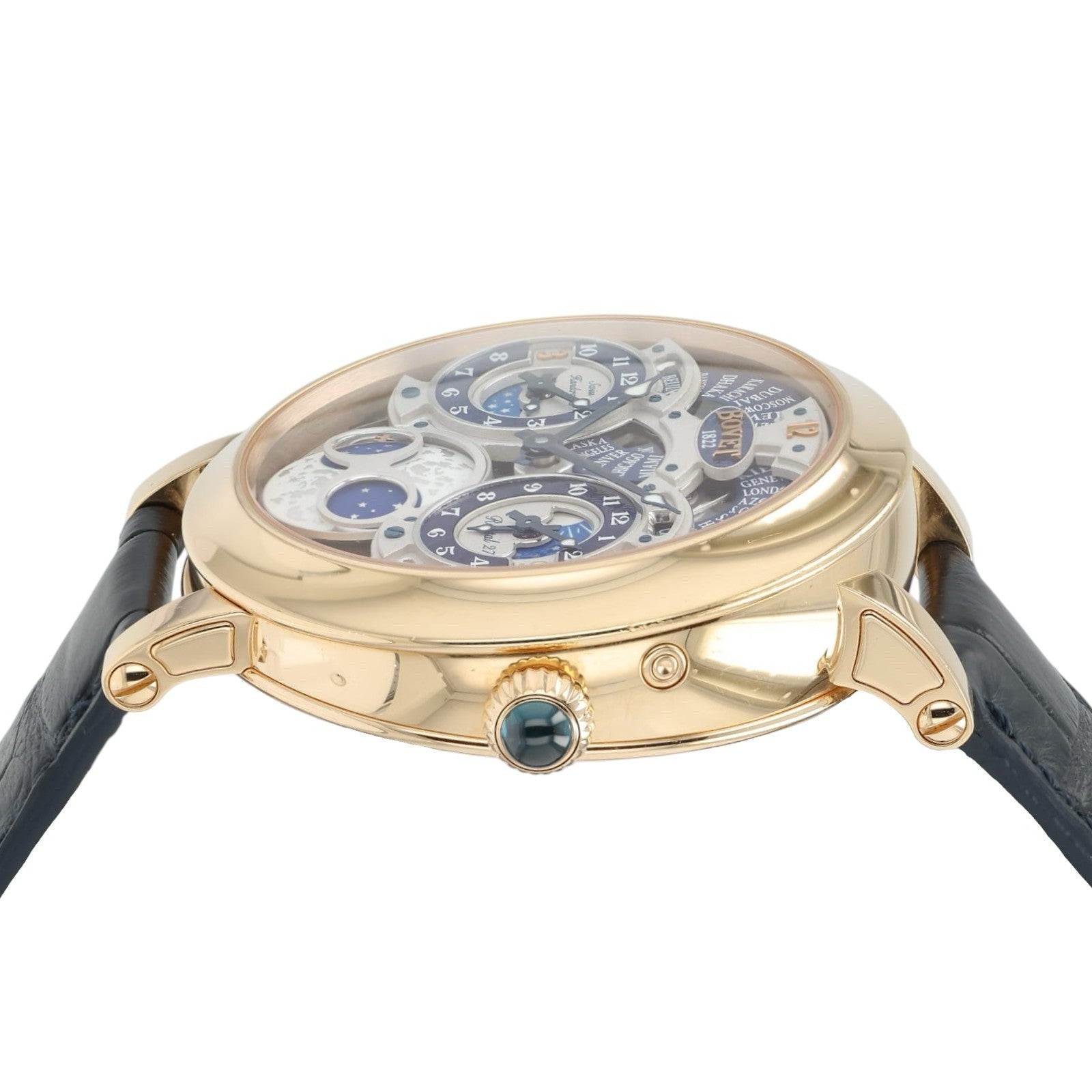Bovet Recital 27 Silver & Blue Dial 18k Red Gold 46.3mm Manual Wind R270001-14