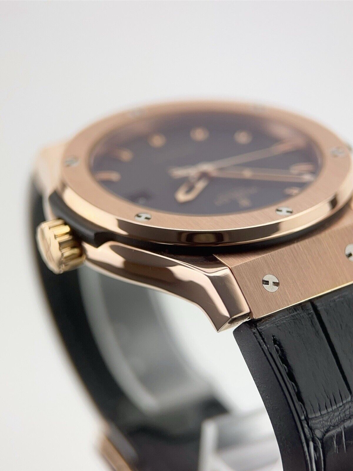 Hublot Classic Fusion 18k Rose Gold Black Dial 42mm Automatic 542.0X.1181.RX