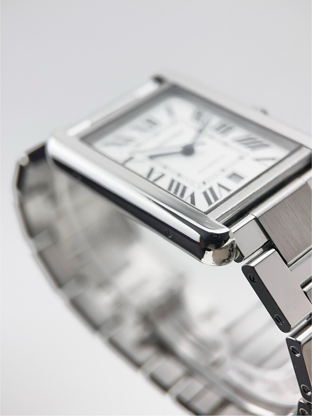 Cartier Tank Solo XL Stainless Steel 31mm Automatic Mens Watch 3800 - Box/Papers