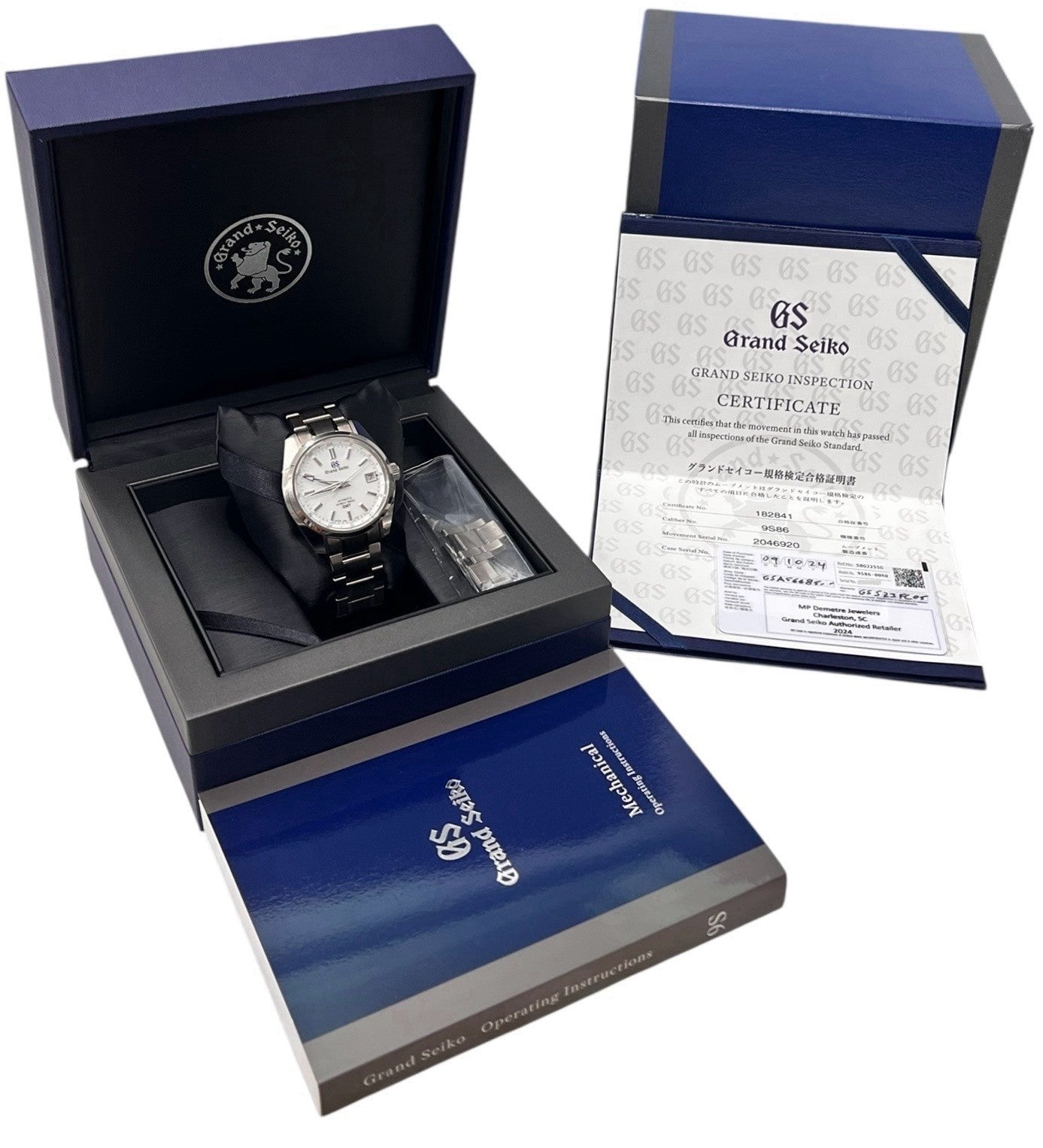 Grand Seiko Heritage Titanium White Dial 40mm Automatic Men's Watch SBGJ255