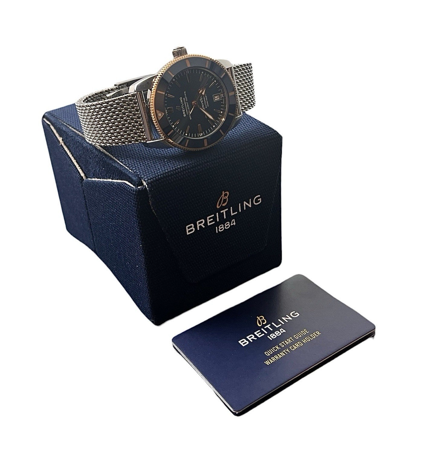 Breitling SuperOcean Blue Dial Steel and Gold 42mm Automatic Men’s Watch UB2010