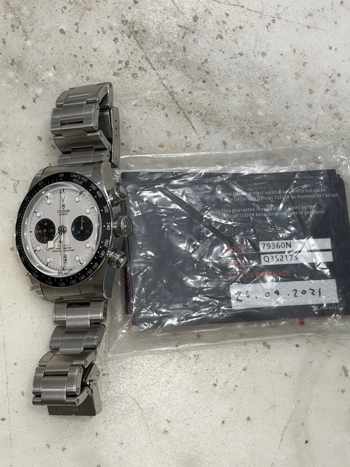 2021 Tudor Chronograph Steel Panda 41mm Automatic Men's Watch 79360N