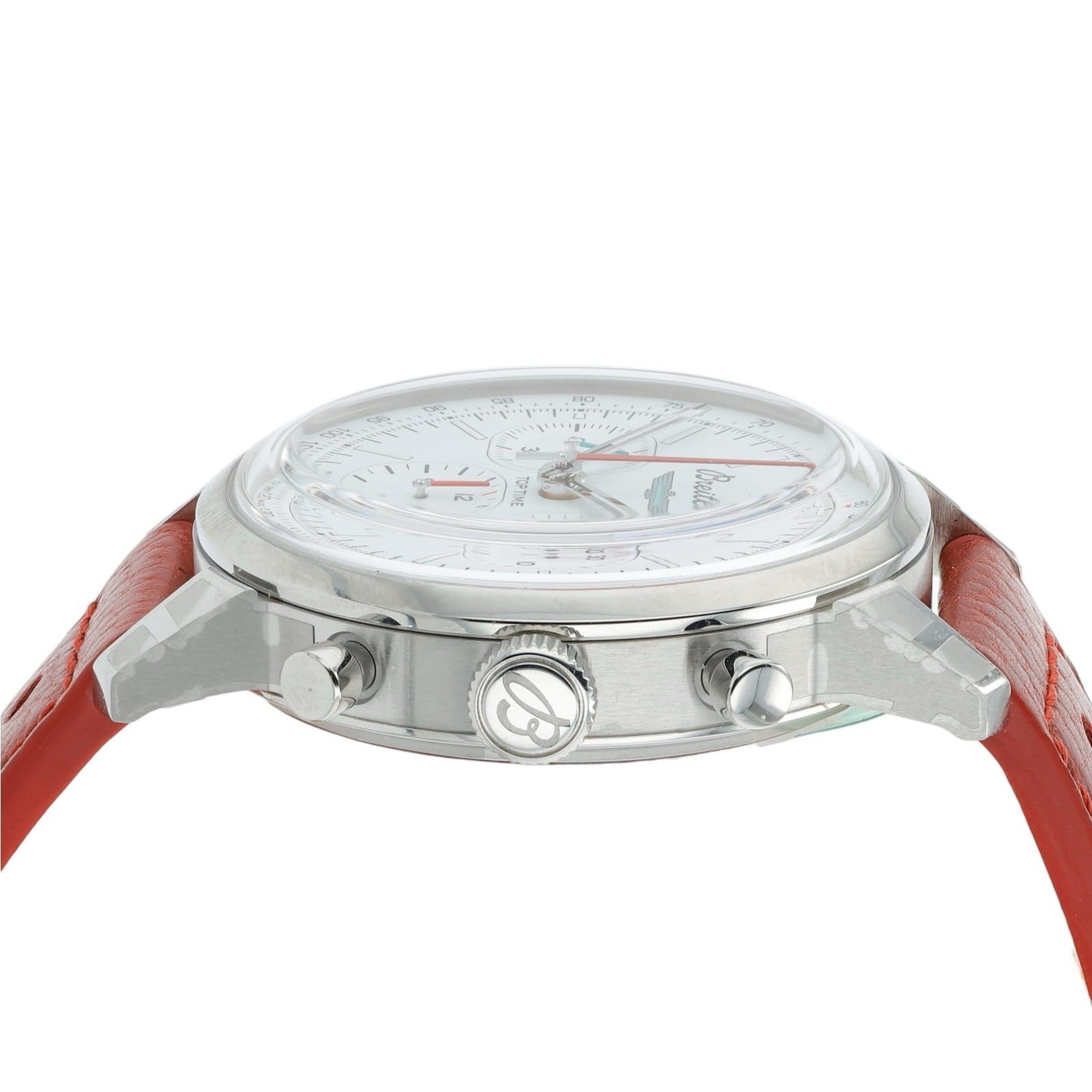 NEW Breitling Top Time White Dial Stainless Steel 41mm Auto Mens Watch AB0176