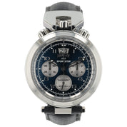 NEW 2025 Bovet Sportster Saguaro Steel Blue Dial 46mm Auto Men's Watch SP0477
