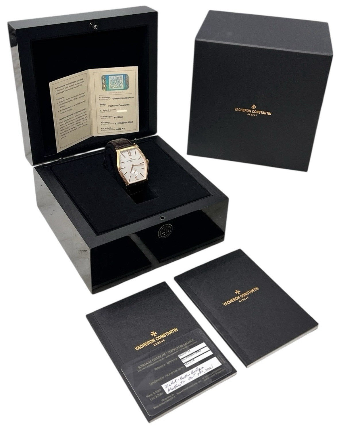 Vacheron Constantin Malte 18k Rose Gold 36.7mm Silver Dial Manual Watch 82230