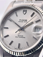 Tudor Prince Date Stainless Steel Silver Color Dial 34mm Automatic Men’s 74034