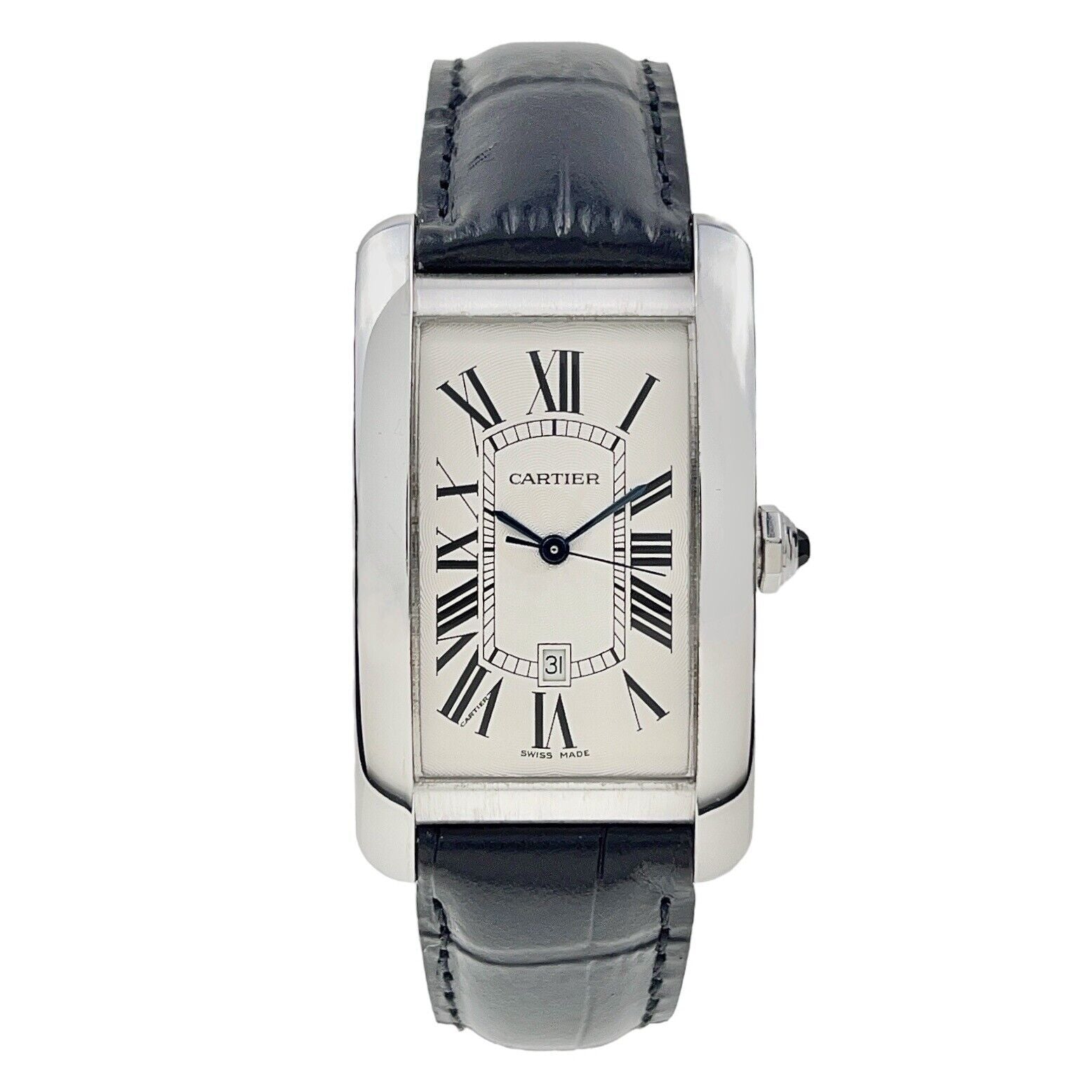 Cartier Tank Americaine 18k White Gold Automatic Men’s Watch 1741