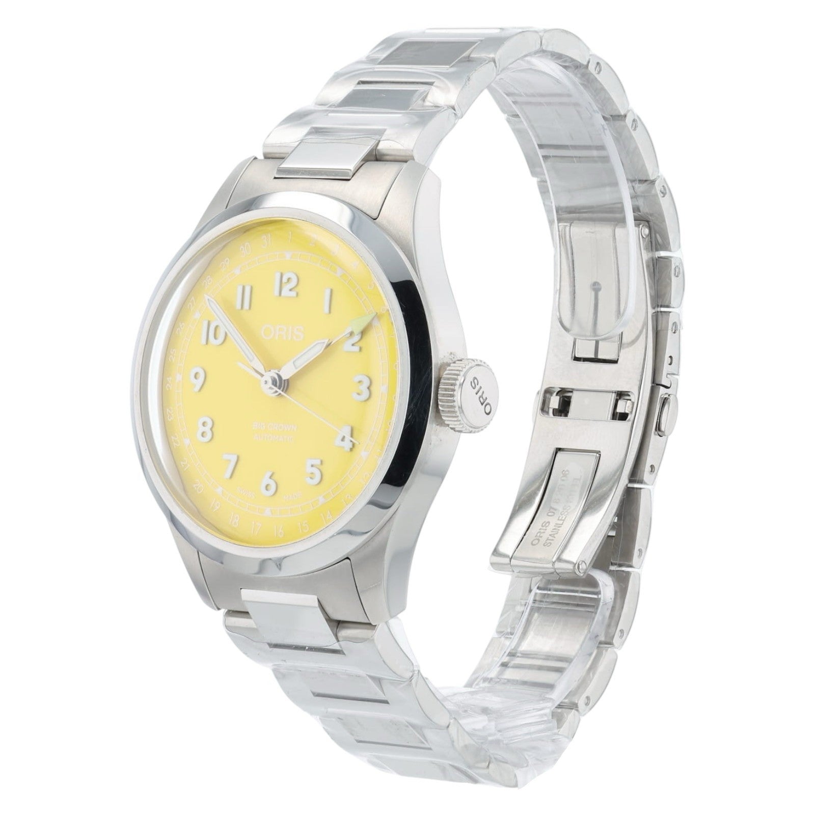 Oris Big Crown Pointer Yellow Dial Stainless Steel 40mm Automatic Men’s 7798