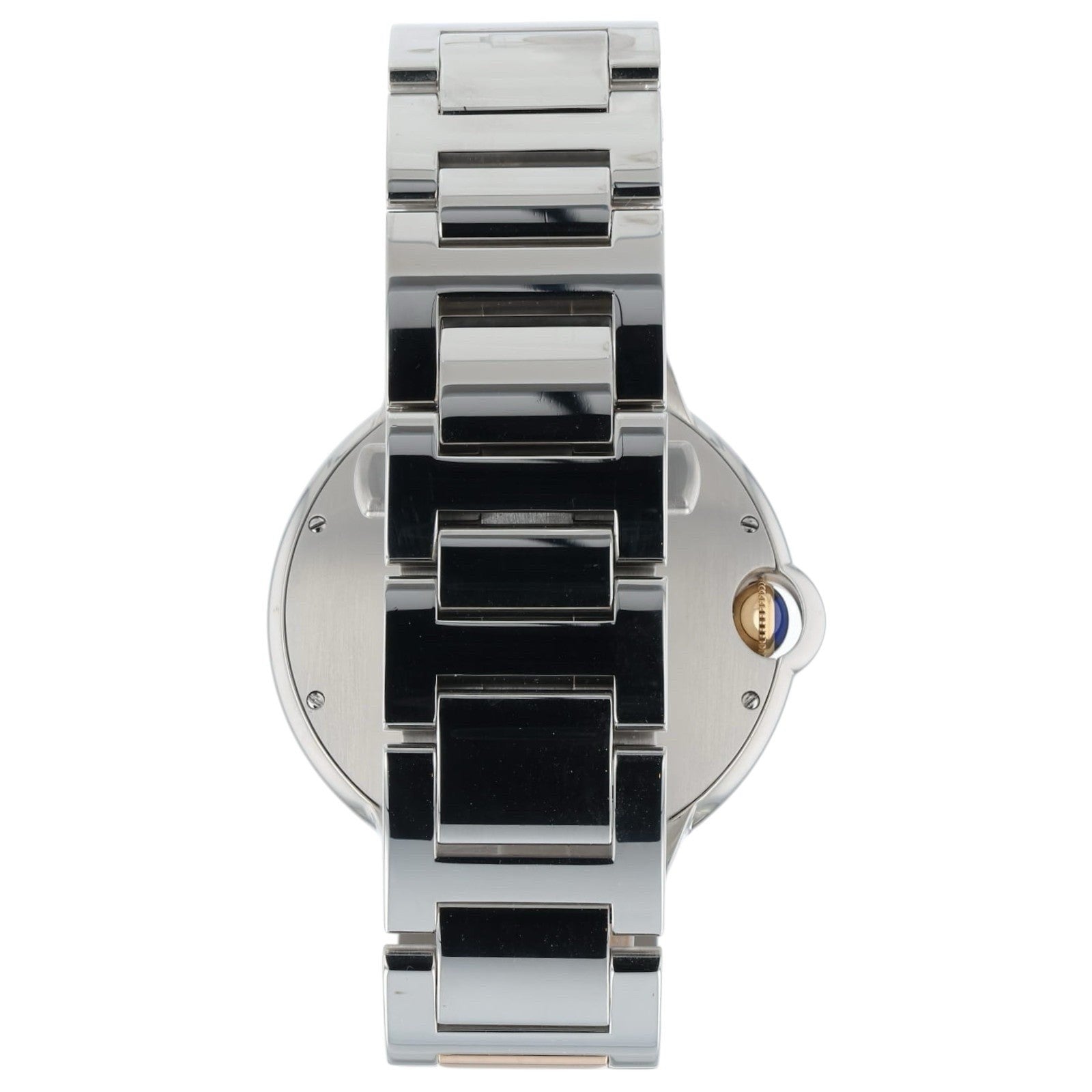 Cartier Ballon Bleu Silver Dial Rose Gold & Steel 42mm Automatic Mens W6920095