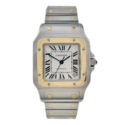 Cartier Santos Galbee 32mm Two Tone Stainless Gold 2823 Automatic Mens Watch