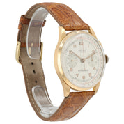 Accro 310 Silver Dial 18k Rose Gold 39.5mm Manual Wind Movement Mens Watch