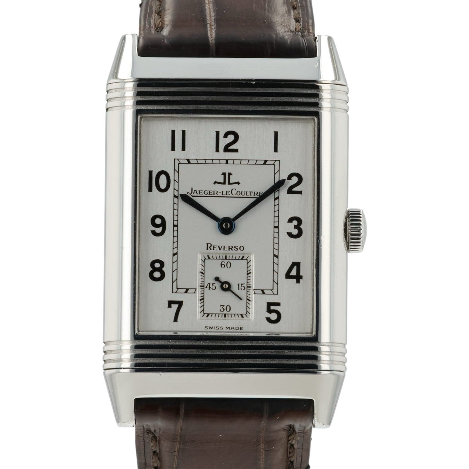 LeCoultre Reverso Silver Dial Steel 26mm Manual Wind Men’s Watch 270.8.62
