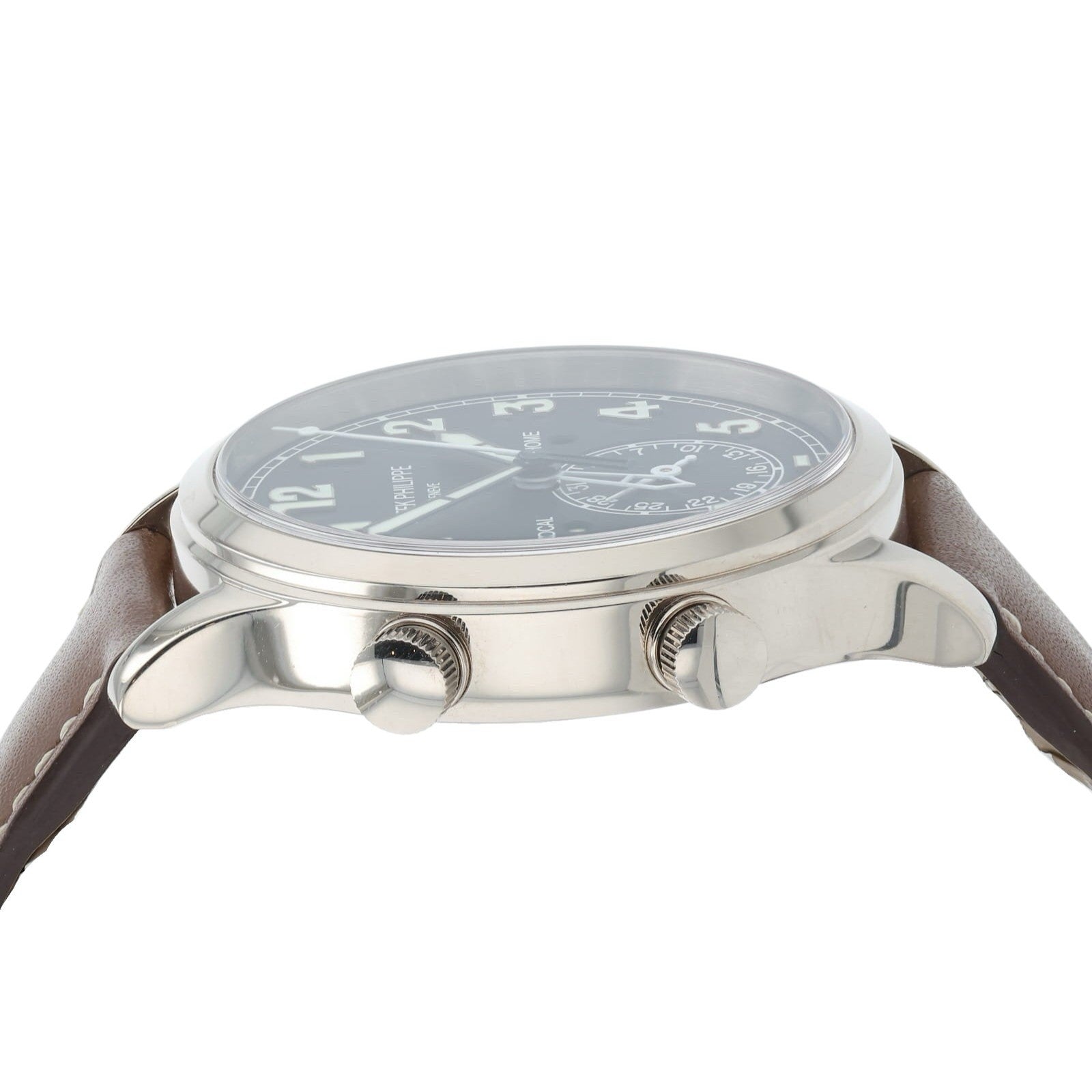 Patek Philippe Travel Time White Dial 18k White Gold 42mm Automatic 5524G-001