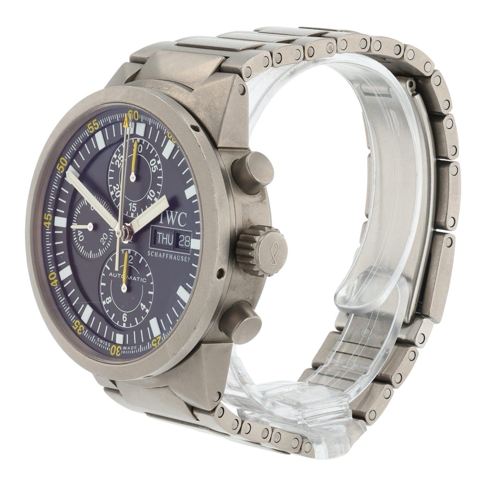 IWC GST Chronograph Titanium Black Dial 43mm Automatic Movement Men’s IW371503