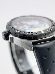 Tag Heuer Steel Formula 1 Alex Monopoly Steel White 41mm Quartz Watch WAZ1119