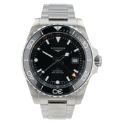 Longines Hydroconquest Black Dial Stainless Steel 43mm Automatic Mens L3.890.