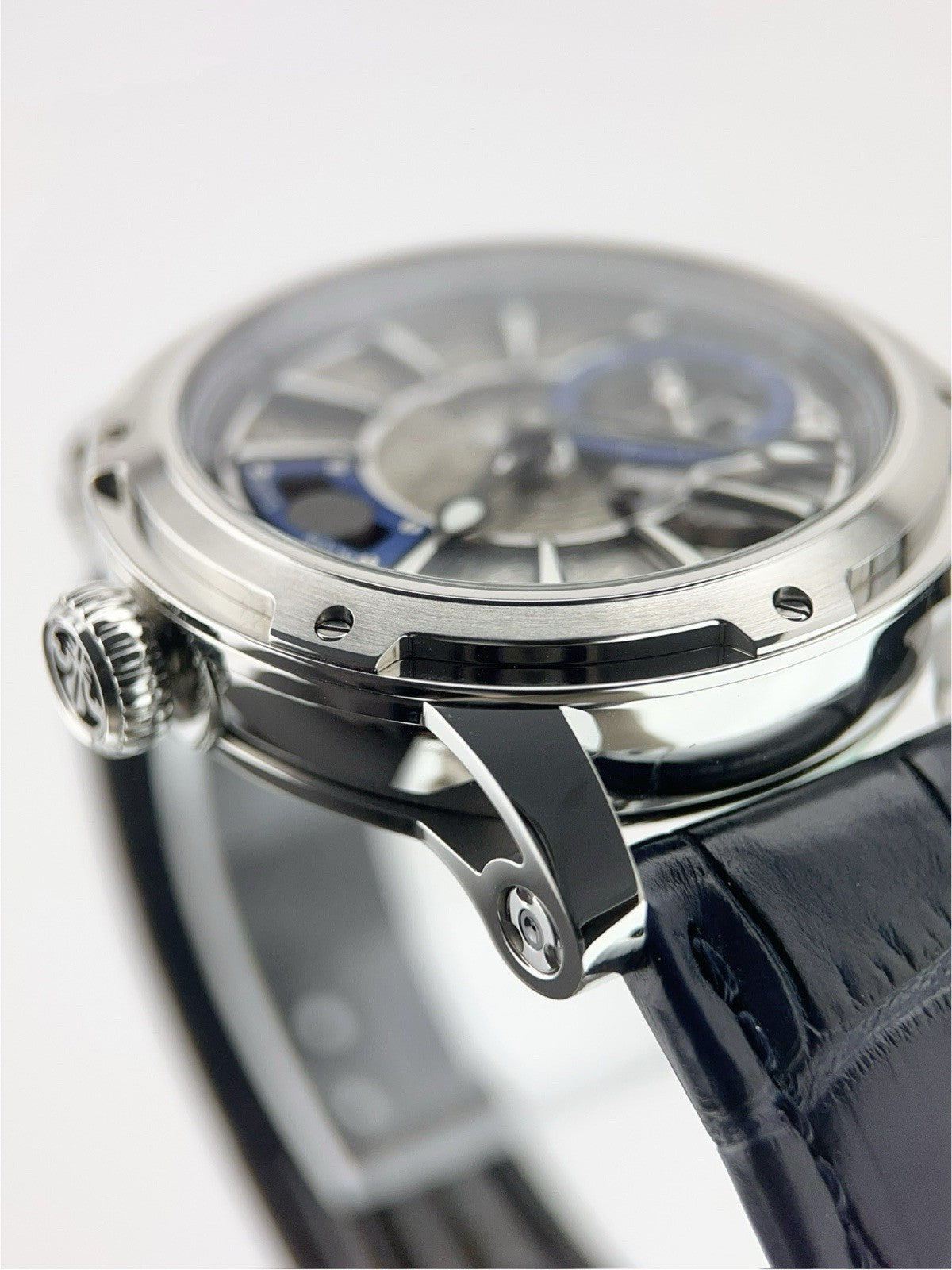 NEW Louis Moinet Super Moon Steel Silver Dial 45mm Automatic Men's Watch