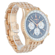 Breitling Navitimer 1 B01 18k Rose Gold Black Dial 43mm Automatic Men’s RB0138